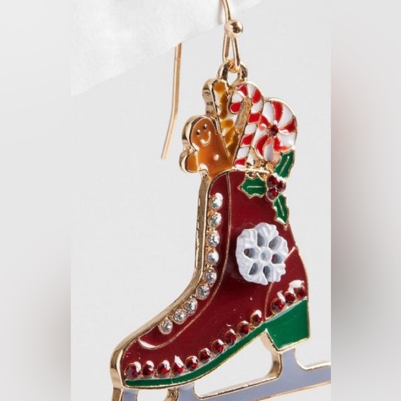 Torrid NWT Holiday Skate Earrings - Picture 2 of 12